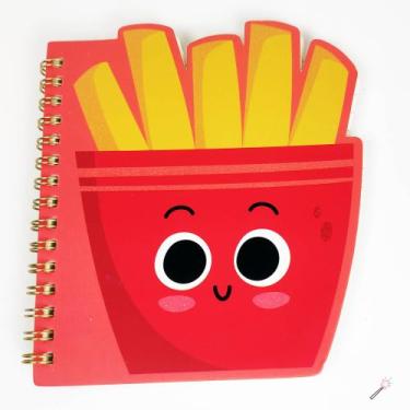 Imagem de Caderneta Bloco de Notas Snack Modelo:Batata FritaTamanho:10,5cm x 10,