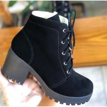 Imagem de Coturno feminino com pelo e salto - Ana modas , 38