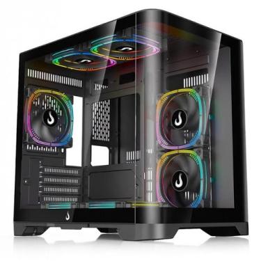 Imagem de Gabinete Gamer Rise Mode Galaxy Curved S/Fan S/Fonte MiniTower USB 3.0