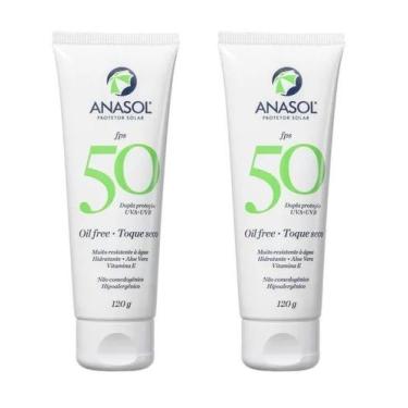 Imagem de Kit 2 Protetor Solar Dupla Proteção 50 Fps 120g - Anasol