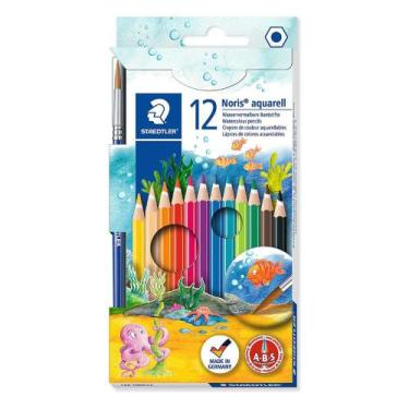Imagem de Lápis de Cor Staedtler Noris Aquarelável Pincel 12 Cores