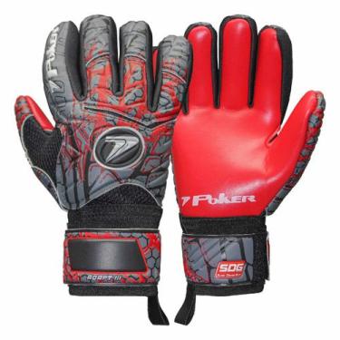 Imagem de Luvas de Goleiro Semi Pro Multiterreno Corte Negativo Adapt III Poker,