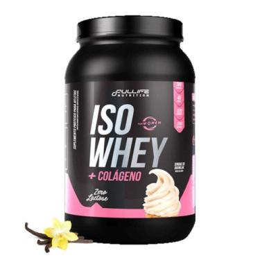 Imagem de Whey Isolado Sem Lactose Com Colageno E Zero Açúcar 907g - Fullife Nut