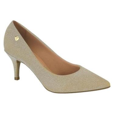 Imagem de Sapato Scarpin Feminino De Salto Fino Vizzano 1185.702.26565, Dourado,
