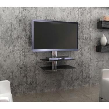 Imagem de Rack Airon Simply 45/2 C BLACK GLASS BLACK
