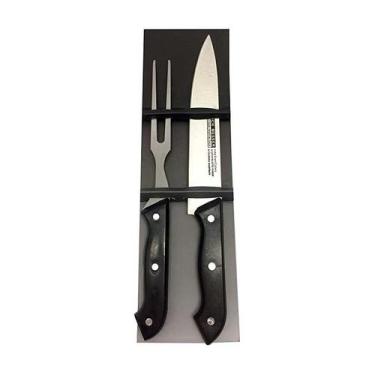 Imagem de Kit Churrasco com Garfo e Faca para Churrasqueiro - BBQ