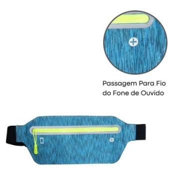 Imagem de Pochete Esportiva Ultra Slim Impermeável - PXO, Azul mesclado