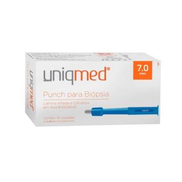 Imagem de Punch Dermatológico 7.0mm Estéril CX c/ 10un. Uniqmed