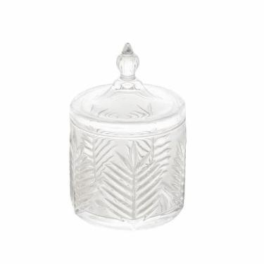 Imagem de Potiche decorativo lyor palmeira 4288 vidro, TRANSPARENTE, UN