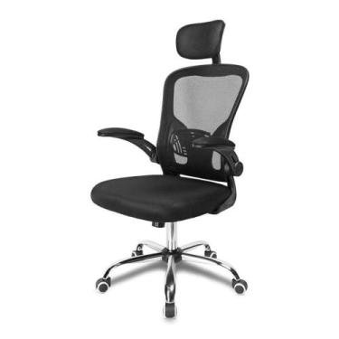 Imagem de Cadeira Office Zinnia Venecia SL Até 140kg Preto - ZNO-VNAL-BL02
