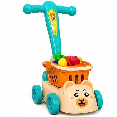 Imagem de Andador Infantil Educativo com Cestinha Primeiros Passos Coordenação Motora Equilíbrio Autonomia Yeet