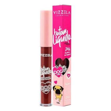 Imagem de Batom Líquido Dog Lovers Cor 10 Pug Vizzela