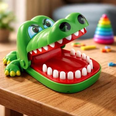 Imagem de Jogo Infantil Crocodilo Dentista Jacaré Que Morde o Dedo 15,7 Cm Brinq