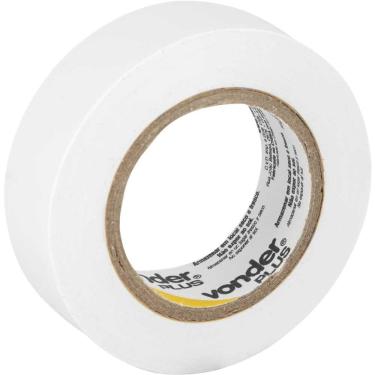 Imagem de Fita Isolante Vonder Plus Antichama para Isolar Fios e Cabos Elétricos Branca 19MM X 10M