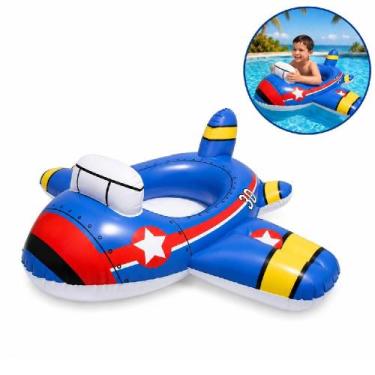 Imagem de Bote boia bebe infantil aviao agua piscina praia unissex - Yeet