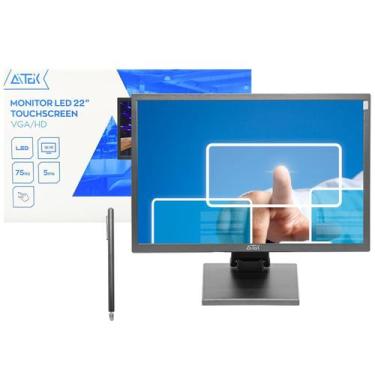 Imagem de Monitor Touchscreen LED 22 Full HD 1080P 75Hz 5ms Sensível ao Toque co