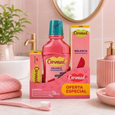 Imagem de Kit oral care Gel Dental 70g Enxaguante Bucal 250ml e Hidratante 10g C