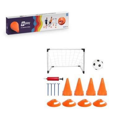 Imagem de Kit Go Play Futebol Trave Com Cones Multikids