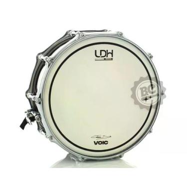 Imagem de Pele Luen LDH Signature Cléverson Silva One Voic Snare White 14 coated