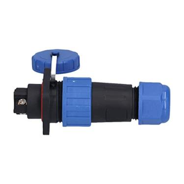 Imagem de Tomada de plugue à prova d'água, adaptador de conector industrial de crimpagem de parafuso de vedação bom 250V com anel de silicone para equipamentos elétricos para comunicações(4 núcleos)