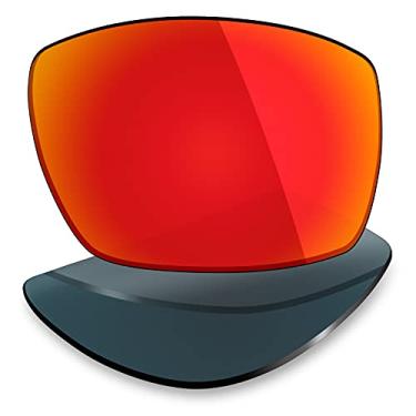 Imagem de Mryok Lentes de substituição para Arnette Grifter AN4221 - Opções, Polarizado - Vermelho fogo, One Size