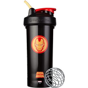 Imagem de BlenderBottle Marvel Shaker Bottle Pro Series Perfeito para Shakes de Proteína e Pré-Treino, 800 ml, Cabeça Homem de Ferro