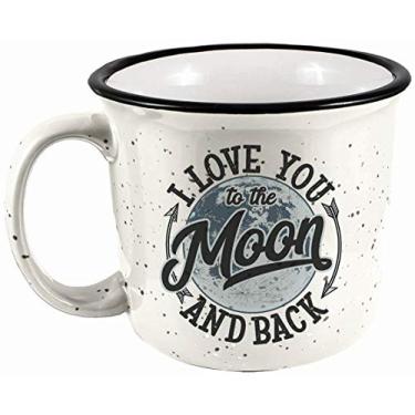 Imagem de Spoontiques Caneca Moon and Back Camper, 406 g, branca
