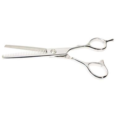 Imagem de Marco Boni Tesoura Profissional Silver Fio Navalha E De Desbastar 5 5'' Aço Inox 1775 Prata 1 Unidade