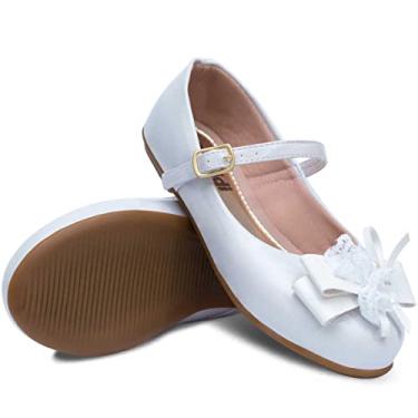 Imagem de Sapatilha Popidi Feminina Infantil Laço Perola Renda 02.23J (Branco, BR, Criança de 4 a 8 anos, Numérico, 33)