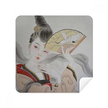 Imagem de Óculos de pintura chinesa de tecido de camurça com tecido dobrável de beleza, 2 unidades