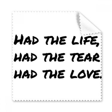 Imagem de Famous Poetry Citação Life, Lágrimas, Amor, Pano de Limpeza de Tela, 5 peças