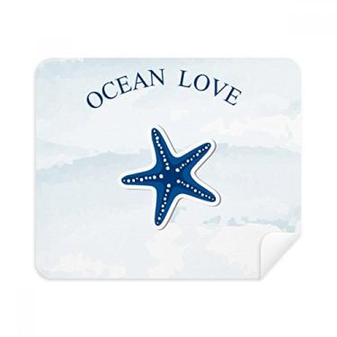 Imagem de Pano de limpeza azul Starfish Ocean Love Sea Sailing 2 peças de tecido de camurça
