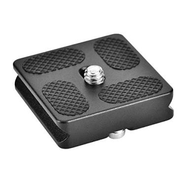 Imagem de Placa de liberação rápida, placa universal PU40 para tripé arca com parafuso de 0,6 cm, adaptador de montagem de grampo de liberação rápida de 50 mm, padrão Arca Swiss para câmera SLR de cabeça