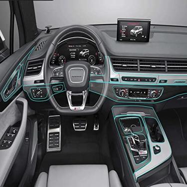 Imagem de TOYOREY Placa de navegação GPS centro interior do carro console filme protetor tpu transparente, para acessórios interiores benz gle 2018 2020
