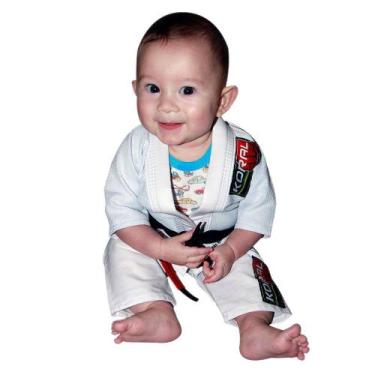 Imagem de Kimono Jiu Jitsu Koral Infantil Baby Branco-B1