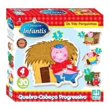 Quebra cabeça Infantil de madeira - Gato Brinquedo Educativo