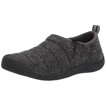 Imagem de KEEN Pantufa feminina Howser 2 casual confortável durável, Feltro cinza/preto, 35