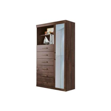 Imagem de Cômoda Santos Andirá Marabá 16 c/Espelho Ébano