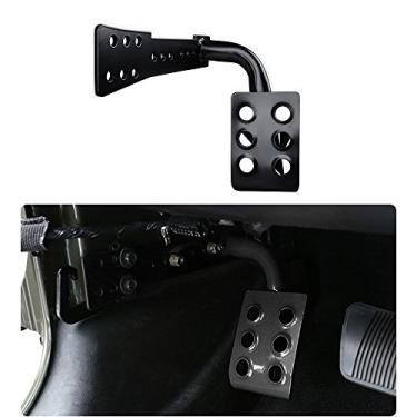 Imagem de JeCar — Painel de apoio para pé esquerdo com pedal de aço para Jeep Wrangler JK e Rubicon Sahara X Sport 2007-2018JeCar preto JeCar