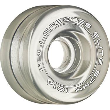 Imagem de RollerBones Rodas de skate Art Elite 101A Competition Roller (Conjunto de 8), transparente, 62 mm