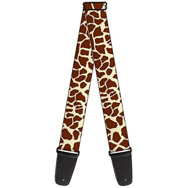 Imagem de Buckle-Down Alça de guitarra Girafa Spots2 Cream Brown 5 cm de largura (GS-W30794)