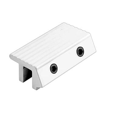 Imagem de Defender Security U 9817 Tampa deslizante resistente à calcadeira e fechadura da porta, aleta máxima de 1/4", função, branco, parafusos sextavados