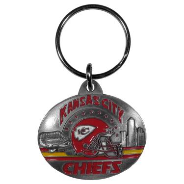 Imagem de Chaveiro oval esculpido NFL Kansas City Chiefs