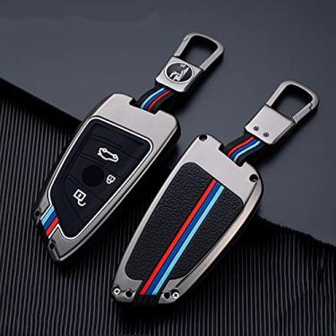 Imagem de YJADHU Capa de chave de carro bolsa de chave suporte de carro proteção de chaveiro, apto para bmw f20 g20 g30 x1 x3 x4 x5 g05 x6,3