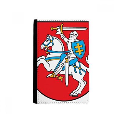 Imagem de Lituânia Europa Emblema Nacional Porta Passaporte Notecase Burse Carteira Capa Cartão Bolsa, Multicolor
