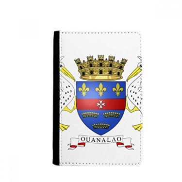 Imagem de Saint Barthelemy Emblema Nacional da Ásia Porta passaporte Notecase Burse Carteira Capa Cartão Bolsa, Multicolor