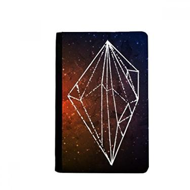Imagem de Carteira marrom cristal universo céu fantasia estrela porta passaporte notecase burse capa cartão bolsa, Multicolor