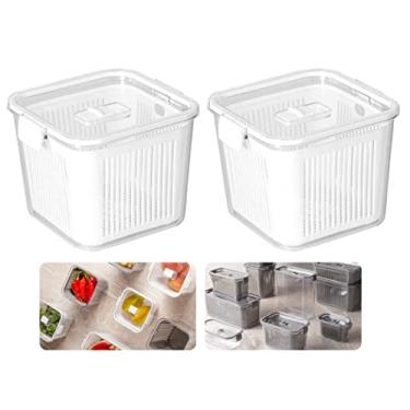 Imagem de Conjunto De 2 Potes Herméticos Slim C/Travas e Cesto Multiuso 2030ml, Paramount