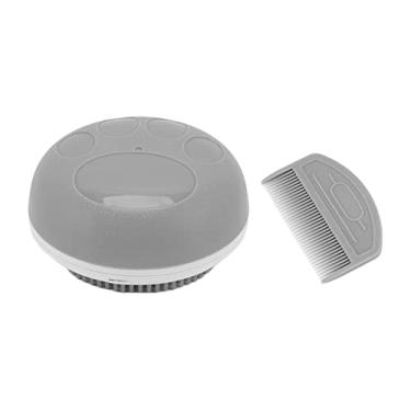 Imagem de Escova de banho para animais de estimação Escova de banho para cães Escova segura Redondo formato ergonômico para evitar escorregar com pente de cobaia coelho