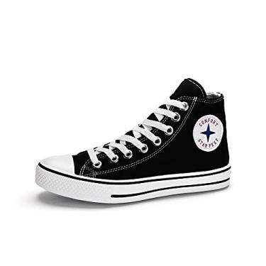 Imagem de Tenis Star Feet Cano Alto Longo Casual All Botinha Feminina Tamanho:36;Cor:Preto;Genero:Feminino